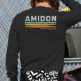 Vintage Stripes Amidon Nd Back Print Long Sleeve T-shirt