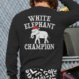 White Elephant Champion Party Christmas Back Print Long Sleeve T-shirt