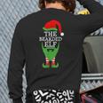 Xmas Holiday Matching Ugly Christmas Sweater The Bearded Elf Back Print Long Sleeve T-shirt