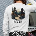 Amite River Retro Minimalist River Amite Back Print Long Sleeve T-shirt