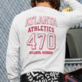 Atlanta Athletics 470 Atlanta Ga For 470 Area Code Back Print Long Sleeve T-shirt