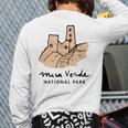 Family Vacation Retro Mesa Verde National Park Back Print Long Sleeve T-shirt