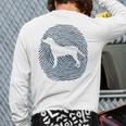 Hamiltonstovare Dna Fingerprint I Dog Hamiltonstovare Back Print Long Sleeve T-shirt