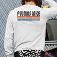 Vintage 70S 80S Style Plumas Lake Ca Back Print Long Sleeve T-shirt