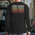 Airway Heights Washington Airway Heights Wa Retro Vintage Back Print Long Sleeve T-shirt