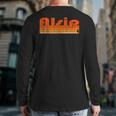 Alsip Illinois Retro 80S Style Back Print Long Sleeve T-shirt