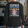 Anime Sad Quotes Dialogue Famous Line Scene Characters Back Print Long Sleeve T-shirt