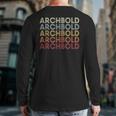 Archbold Ohio Archbold Oh Retro Vintage Text Back Print Long Sleeve T-shirt