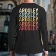 Ardsley New York Ardsley Ny Retro Vintage Text Back Print Long Sleeve T-shirt