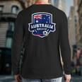 Australia Soccer Team Lover Australian Flag Patriotic Bo Back Print Long Sleeve T-shirt