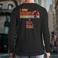 Bigfoot Lives In Rusk Texas Back Print Long Sleeve T-shirt