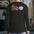 Boo Donuts Ghost Halloween Donut Lovers Costume Spooky Back Print Long Sleeve T-shirt