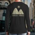 Borrego Springs Califonia Desert Travel Back Print Long Sleeve T-shirt