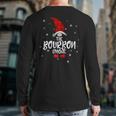 Bourbon Gnome Family Christmas Pajama Bourbon Gnome Back Print Long Sleeve T-shirt