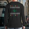 Cannabis Ugly Christmas Sweater Back Print Long Sleeve T-shirt