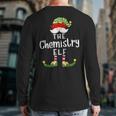 Chemistry Elf Group Christmas Pajama Party Back Print Long Sleeve T-shirt