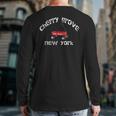 Cherry Grove Fire Island Red Wagon Queer Vacation Gay Ny Back Print Long Sleeve T-shirt
