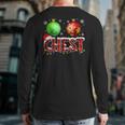 Chestnuts Matching Couples Christmas Lights Nuts Chest Back Print Long Sleeve T-shirt