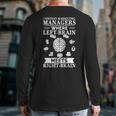 Content Marketing Managers Left-Brain Meets Right-Brain Back Print Long Sleeve T-shirt