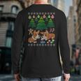 Corgi Dog Ugly Christmas Sweater Back Print Long Sleeve T-shirt