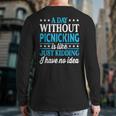A Day Without Picnicking Picnicking Back Print Long Sleeve T-shirt A Day Without Picnicking Picnicking Back Print Long Sleeve T-shirt