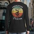 Disgruntled Pelican Quote Back Print Long Sleeve T-shirt