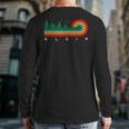 Evergreen Vintage Stripes Alsip Illinois Back Print Long Sleeve T-shirt
