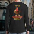 Favorite Turkey Matching Family Group Thanksgiving Back Print Long Sleeve T-shirt