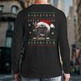 French Bulldog Christmas Ugly Sweater Dog Lover Xmas Back Print Long Sleeve T-shirt