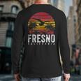 Fresno California Ca Vintage Retro Distressed Style Back Print Long Sleeve T-shirt