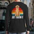 Dog Lover Golden Retriever Dog Golden Retriever Back Print Long Sleeve T-shirt