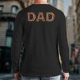 Donut Dad Donut Lover Father's Day For Dad Back Print Long Sleeve T-shirt