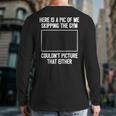 Workout Bodybuilding Fitness I Picture Skipping Gym Back Print Long Sleeve T-shirt