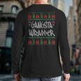 Gangsta Wrapper Ugly Christmas Sweaters Back Print Long Sleeve T-shirt