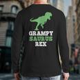 Grampy-Saurus Rex Dino Dinosaur Grampysaurus Back Print Long Sleeve T-shirt