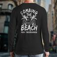 Great Beachcombing Saying Treasure Hunting Back Print Long Sleeve T-shirt