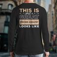This Is What A Great Pricing Analyst Looks Like Back Print Long Sleeve T-shirt