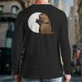 Groundhog Day Shadow Puppet Back Print Long Sleeve T-shirt