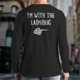 I'm With The Ladybug Matching Couple Costume Halloween Back Print Long Sleeve T-shirt