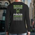 I'm A PiscesAnd True Birthday Back Print Long Sleeve T-shirt