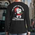 Im Just Here For The Cookies Christmas Back Print Long Sleeve T-shirt