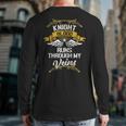 Knight Blood Runs Through My Veins Back Print Long Sleeve T-shirt