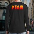 Last Minute Family Couples Halloween Fire And Ice Costumes Back Print Long Sleeve T-shirt