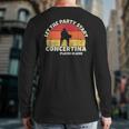 Let The Party Start The Concertina Player Is Here Concertina Back Print Long Sleeve T-shirt