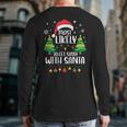 Most Likely To Get Sassy With Santa Matching Christmas Back Print Long Sleeve T-shirt