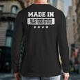 Made In Palos Verdes Estates Back Print Long Sleeve T-shirt