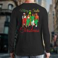 Merry Sista Christmas Melanin Ugly Xmas Sweater Best Friends Back Print Long Sleeve T-shirt