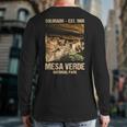 Mesa Verde Us National Park Colorado Back Print Long Sleeve T-shirt