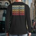 Moorpark California Moorpark Ca Retro Vintage Text Back Print Long Sleeve T-shirt