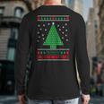 Oh Chemist Tree Ugly Christmas Sweater Chemistry Back Print Long Sleeve T-shirt